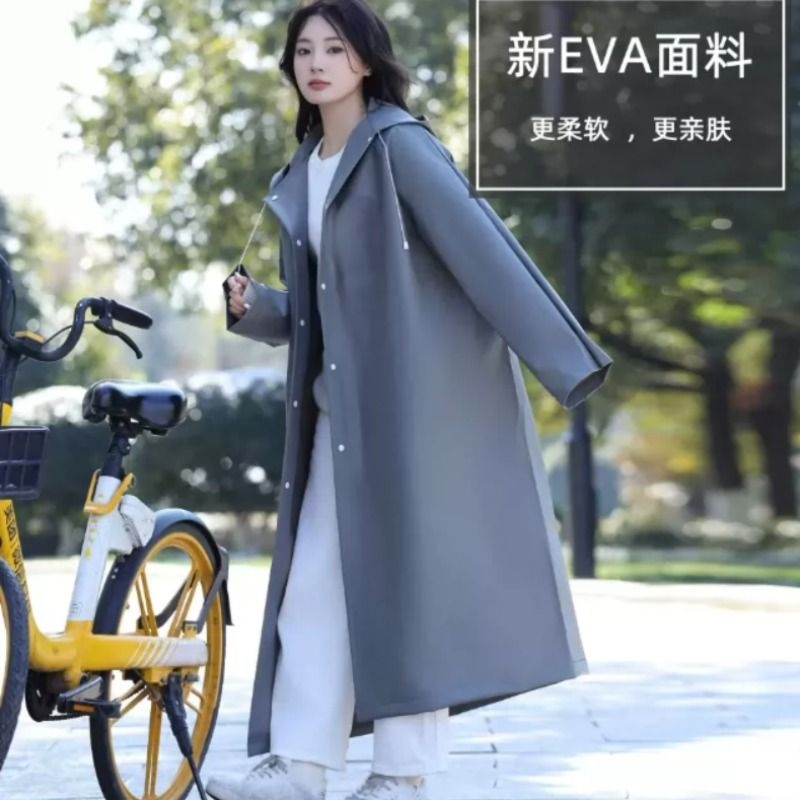 Frosted Disposable Raincoat for Adults, Long Version, Thickened, Rainproof, Portable Poncho for Outdoor Travel