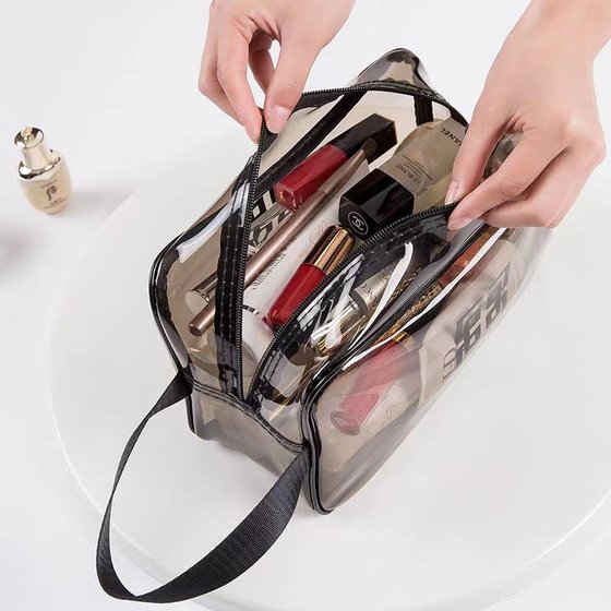 防水洗漱包化妆包新款透明超火便携外出旅行收纳袋手提化妆品旅游