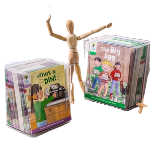 raz绘本收纳盒儿童牛津树分级阅读桌面小书架整理神器置物架书本