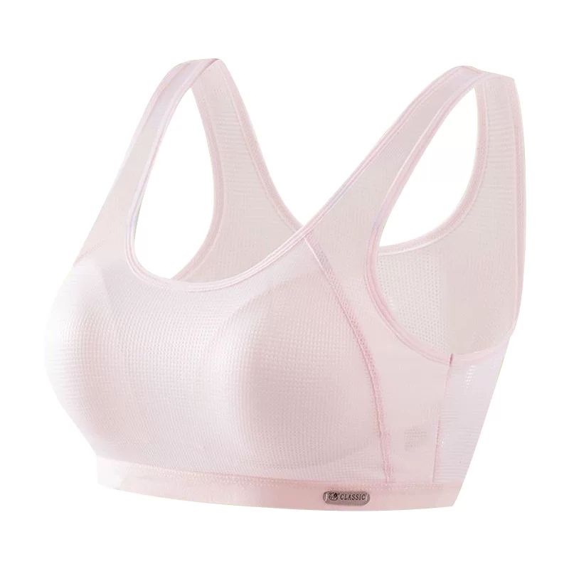 Non-magnetic thin memory soft steel ring ice cream B cup gathering Tiansi cotton side-closing adjustment bra underwear 9052
