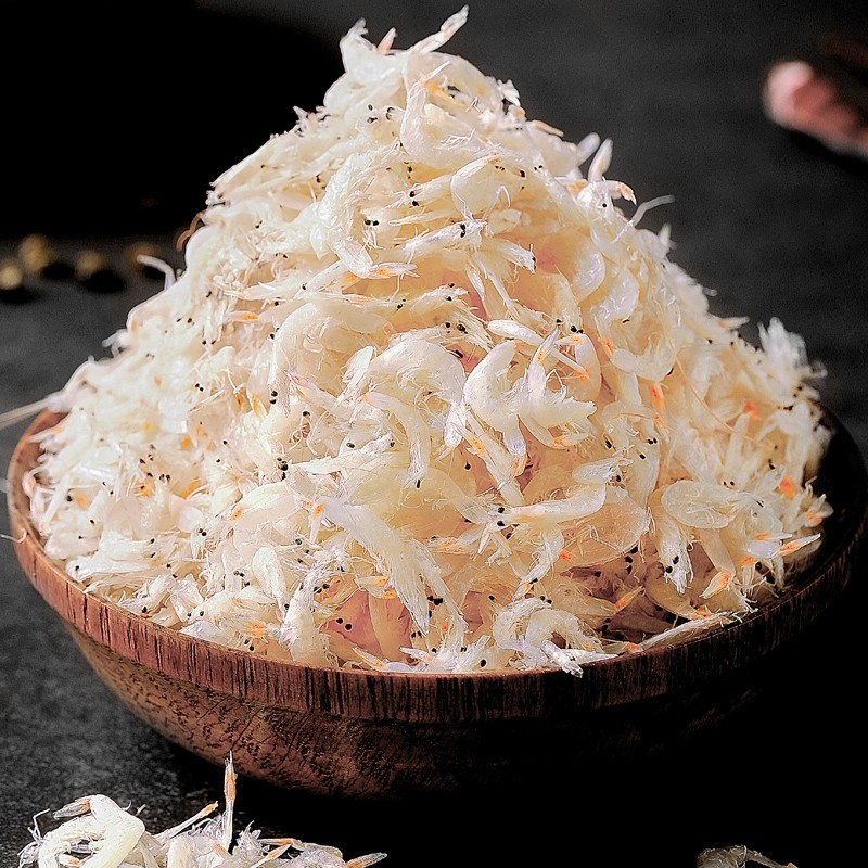 Light dried dried shrimps, salt-free, light dried fresh dried shrimps, natural sea rice, dry goods, baby food supplement, seafood shrimps