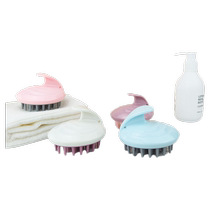 Silicone shampoo brush massage brush shampoo artifact shampoo comb head scalp massage anti-itch head scratcher shampoo artifact