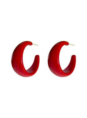 时尚百搭亚克力C形耳环