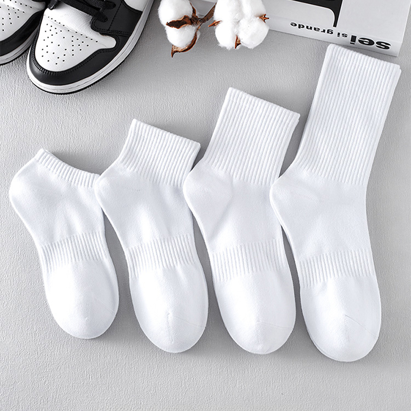 Xinjiang Cotton Socks for Men, Spring and Summer Mid-Calf Socks, Sports Anti-Odor, Sweat-Absorbent, Breathable Short Socks, Men's Non-Slip Long Socks