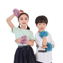 Kindergarten wrist flower cheerleading performance bell hand flower Childrens Day sports meeting admission bracelet five-pointed star