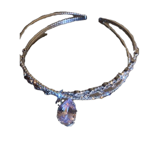 设计感小众锁骨链颈链婚纱礼服配饰choker夸张闪钻项圈女项链高级