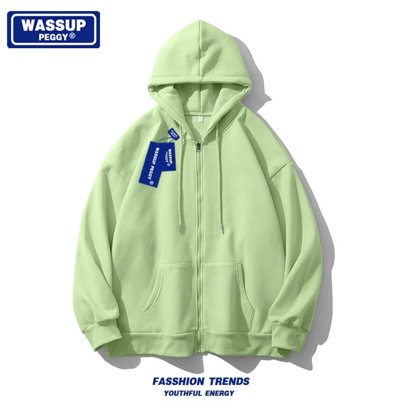 Кенди HOODIE WASSUP PEGGY, демисезонный свитшот, спортивная куртка, американский стиль, оверсайз