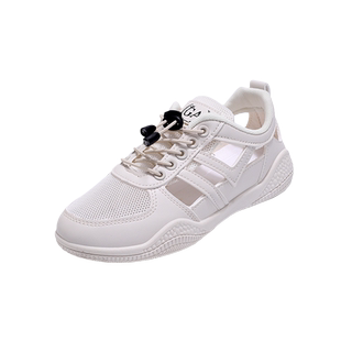 小白鞋女网面2024新款女鞋透气网鞋夏季运动鞋女薄款轻便低帮防滑