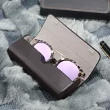 Ретро солнцезащитные очки, портативная коробка для хранения, простой и элегантный дизайн, защита при падении