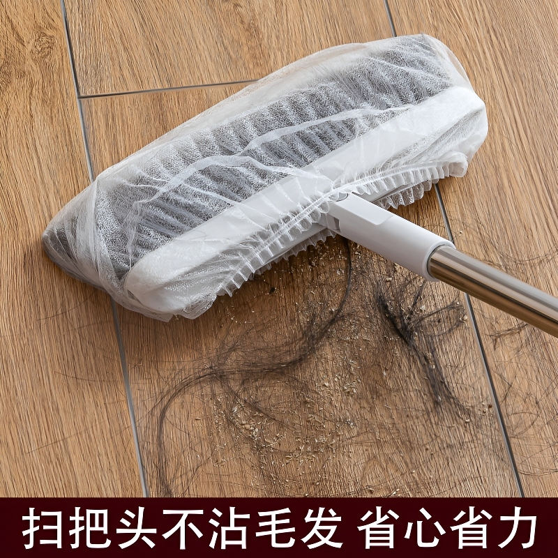 100 Disposable Broom Head Covers for Dust Removal, Hair Cleaning Tool, Static Dust Cleaning 100 Disposable Broom Head Covers for Dust Removal, Hair Cleaning Tool, Static Dust Cleaning
