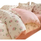 Утепленный коралловый двусторонний мягкий пододеяльник