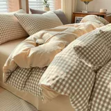 Хлопковое покрывало, хлопковая простыня, пододеяльник для школьников, комплект, 4 предмета, 3 предмета