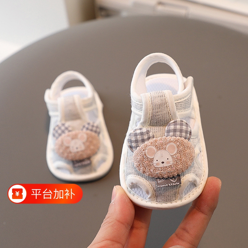 Non-Slip Baby Shoes for Infants and Toddlers, Soft-Soled Breathable Sandals for 0-1 Year Old Boys and Girls, Summer Non-Slip