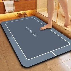 Diatom Mud Quick-drying Soft Floor Mat Bathroom Toilet Door Absorbent Non Slip Foot Mat Toilet Toilet Rug