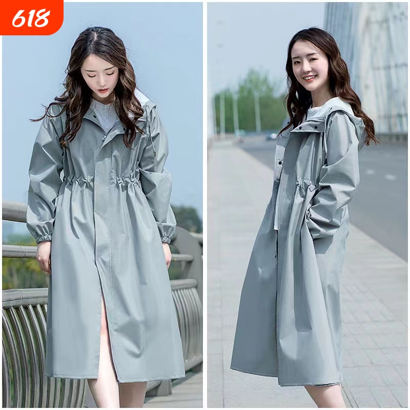 Spring and Summer Fashionable Long Raincoat, Single-Layer Thin Windbreaker, One-Piece Full-Body Rainproof and Windproof Raincoat Poncho Spring and Summer Fashionable Long Raincoat, Single-Layer Thin Windbreaker, One-Piece Full-Body Rainproof and Windproof Raincoat Poncho