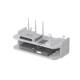 Rack Router ທີ່ບໍ່ມີຮູເຈາະ TV set-top box WiFi bracket wall-mounted rack storage box wall