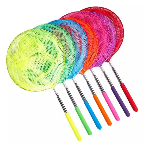 Детская рыболовная сеть, аквариум с бабочкой, телескопическая игрушка для друга, ловля золотых рыбок