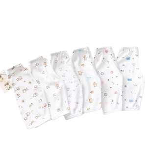 (2条装)新生儿裤子0-3个月6婴儿秋冬纯棉透气闭档裤加厚款两用档