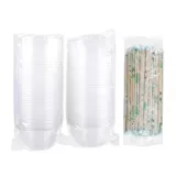 Одноразовый комплект для домашнего использования, ланч-бокс, пакет, пластиковая посуда для коммерческого использования