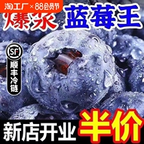 Fresh blueberries extra large fruits seasonally picked 5-pound box of freshly picked yike berries with a sweet and sour taste SF Express