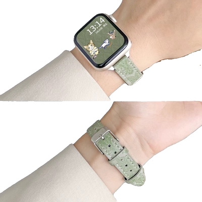 格小格苹果iwatch10真皮手表带