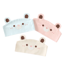 Cute shy bear confinement headband for spring and summer widened high elasticity and thin essential for postpartum period windproof and warm