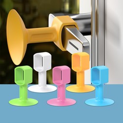 Door suction hole-free New arrival door rear anti-collision door barrier door stopper toilet soft rubber door handle anti-collision pad door suction
