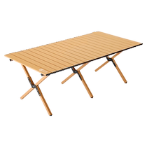 Outdoor folding table and chairs egg roll table portable picnic camping stall table equipment and supplies full set of storage