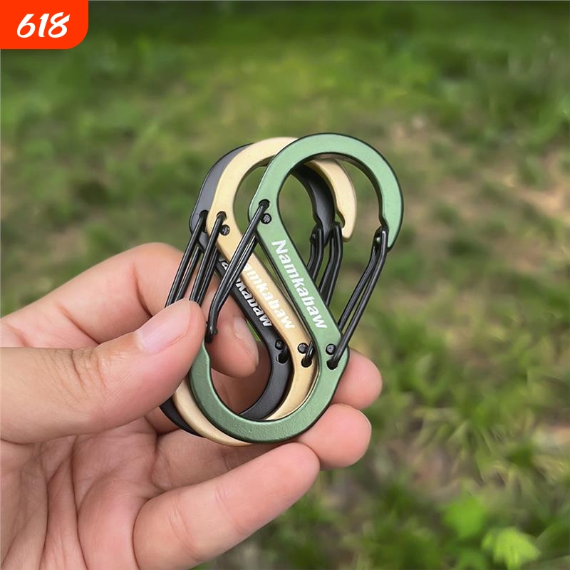 Aluminum Alloy S-Shaped Carabiner Keychain Figure-Eight Hook Travel Backpack External Hook Hat Connector Aluminum Alloy S-Shaped Carabiner Keychain Figure-Eight Hook Travel Backpack External Hook Hat Connector