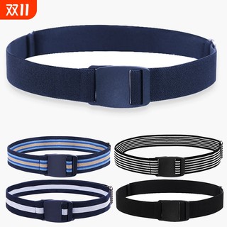 儿童腰带中大童帆布裤带皮带松紧可调节男女小初高中学生孩子军训