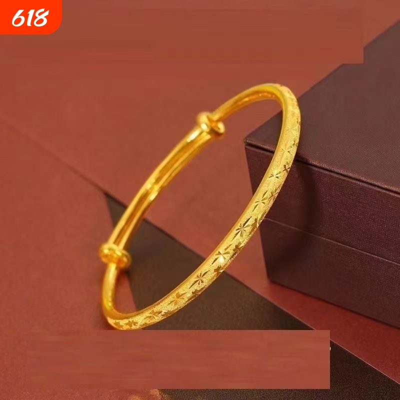 Vietnamese Sand Gold Starry Sky Bracelet, Adjustable Push-Pull Design, Non-Fading, High-End Feel, Vintage Bracelet Vietnamese Sand Gold Starry Sky Bracelet, Adjustable Push-Pull Design, Non-Fading, High-End Feel, Vintage Bracelet