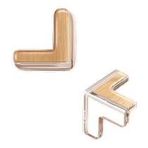 Table corner anti-collision corner protector soft package anti-collision right-angle table cabinet corner glass protective cover transparent silicone sticker