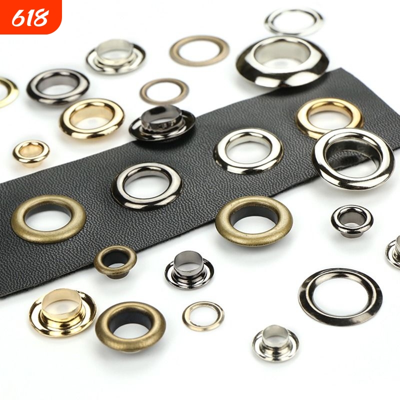 Thickened Eyelet Buckle, Leather Belt Rivet, Hollow Button, Fish Eye Canvas Shoe Eyelet, Metal Bag Eyelet Ring, Perforated Buckle Thickened Eyelet Buckle, Leather Belt Rivet, Hollow Button, Fish Eye Canvas Shoe Eyelet, Metal Bag Eyelet Ring, Perforated Buckle