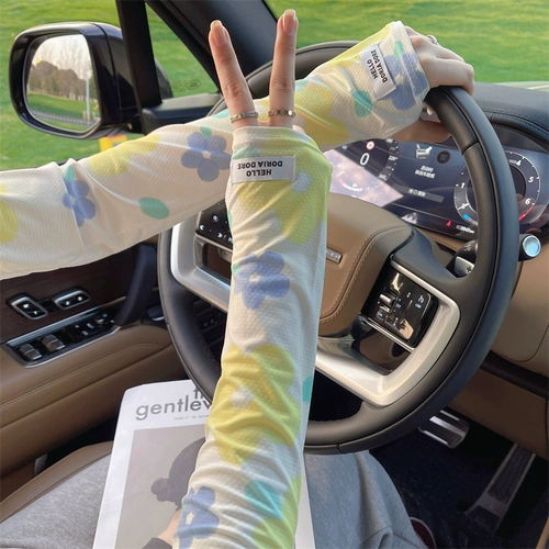 Летний защитный рукав, тонкий солнцезащитный крем для велоспорта, шелковые нарукавники, защита от солнца