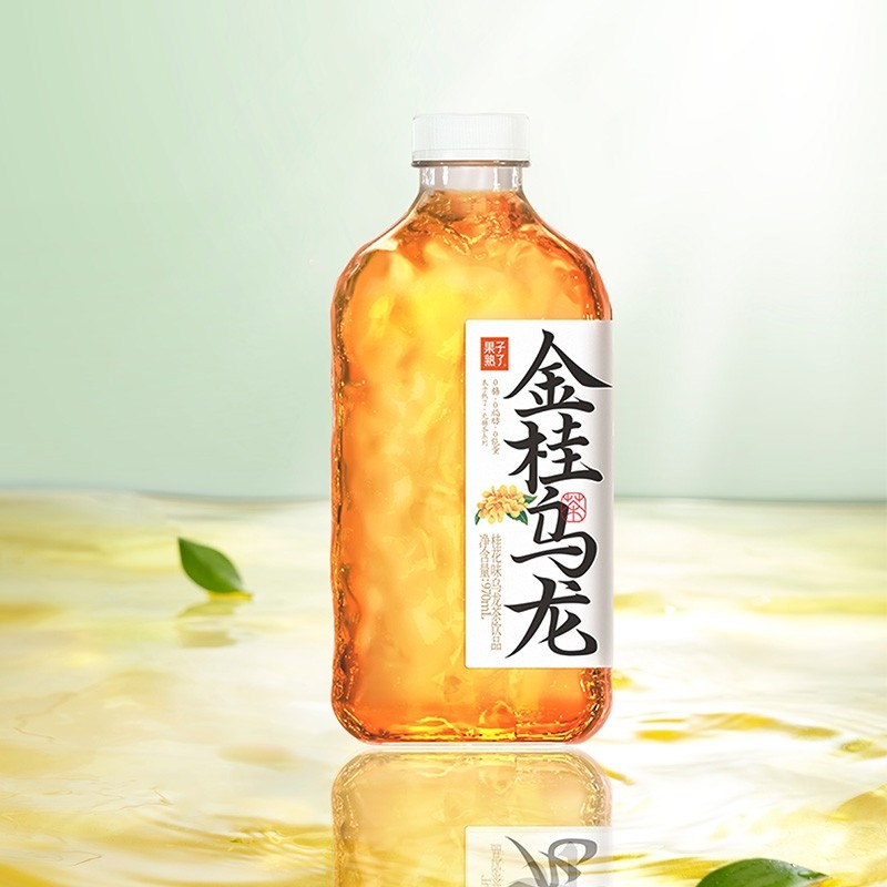 果子熟了金桂乌龙栀栀乌龙茶&茉莉龙井茶970ml*12瓶整箱:解渴神器,解锁夏日清凉新方式!-调味茶饮料-淘宝百科网