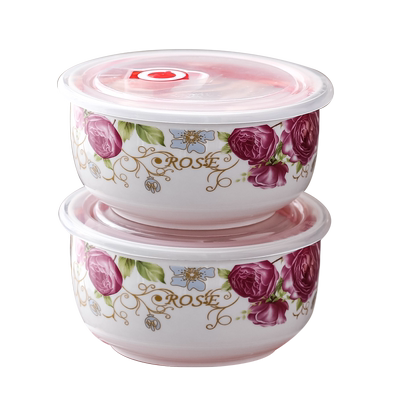 带盖冰箱密封盒轻奢风陶瓷保鲜碗