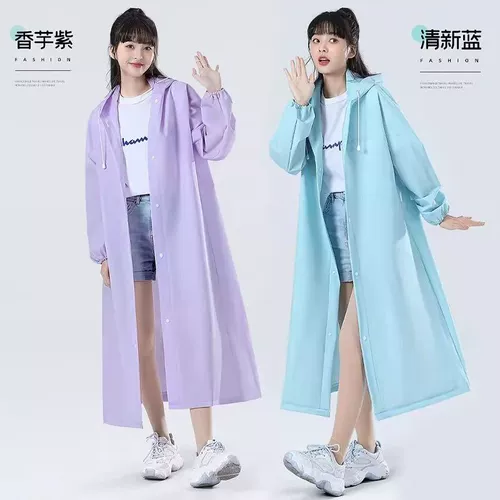 Длинный дорожный портативный дождевик, увеличенная толщина