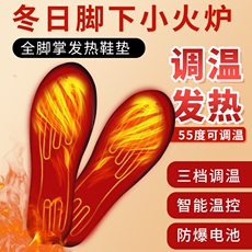 Стельки с обогревом usb发热鞋垫保暖暖脚可行走男女加绒充电鞋垫电发热调温绑腿暖足 Yser