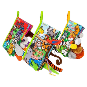 jollybaby尾巴布书婴儿撕不烂可啃咬6个月宝宝早教益智玩具撕撕书