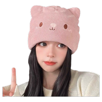 Hats for Women 2024 New Spring and Autumn Pregnant Women Postpartum Confinement Hat Cute Ladies Baotou Plus Velvet Warm Windproof and Cold Hat
