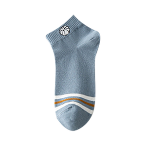 袜子男夏款短袜纯棉运动袜夏季薄款短筒低帮全棉防臭吸汗船袜男士