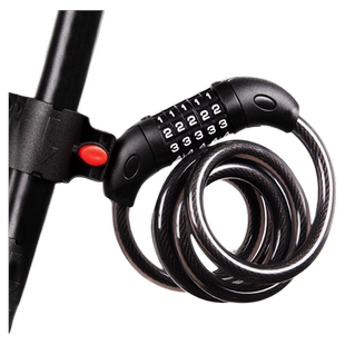自行车锁防盗密码锁链条锁电动车锁单车配件大全山地车车锁便携