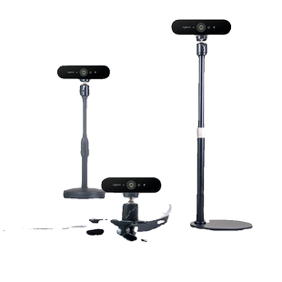 电脑罗技摄像头支架桌面适用海康威视室内网课1000伸缩