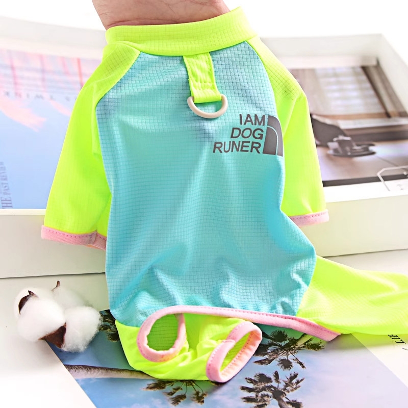 Pet Dog Clothes, Summer Thin Style Home Wear, Anti-Shedding Four-Legged Outfit for Teddy and Bichon, Suitable for Outdoor Dog Walking and Leash Attachment Pet Dog Clothes, Summer Thin Style Home Wear, Anti-Shedding Four-Legged Outfit for Teddy and Bichon, Suitable for Outdoor Dog Walking and Leash Attachment