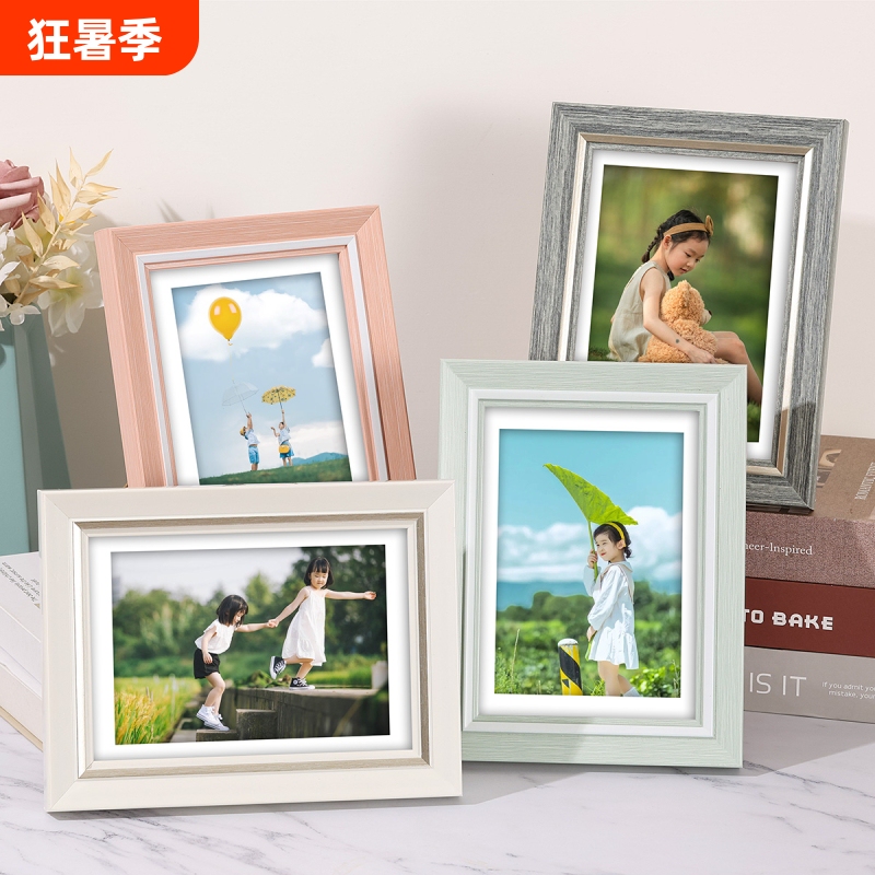 Photo Frame Empty Frame Tabletop Wall Hanging 6, 7, 8, 10 Inch Photo Album Photo Frame 12inch A4 Picture Frame High-End Feel