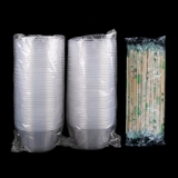 Одноразовый комплект для домашнего использования, ланч-бокс, пакет, пластиковая посуда для коммерческого использования