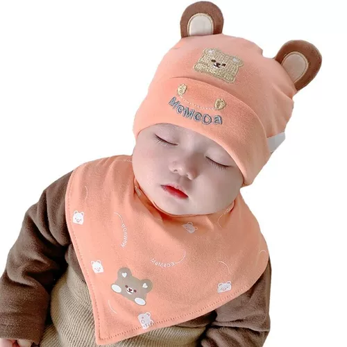 Детская демисезонная хлопковая шапка для раннего возраста подходит для мужчин и женщин для девочек для новорожденных, 1-3-9 мес.