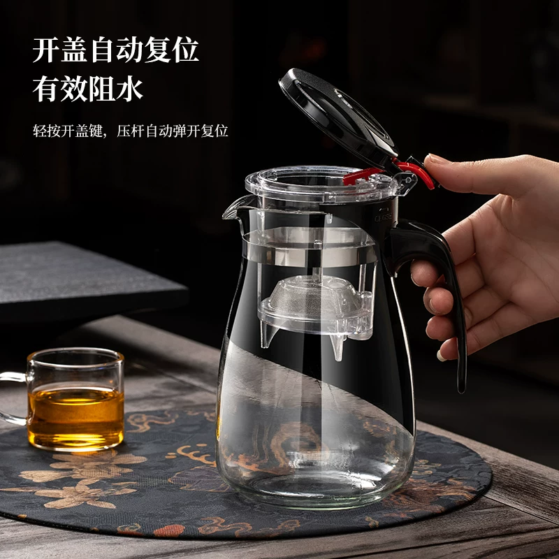 Glass tea set, filter, teapot, increased thickness