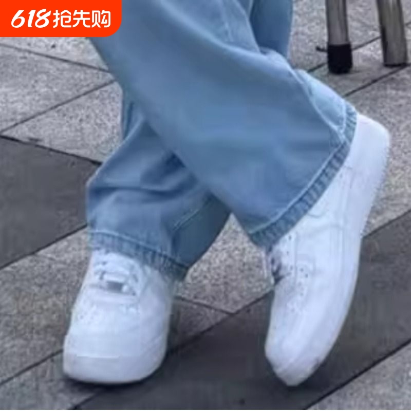 In-Stock Af Classic 1 Retro 07 Unisex White Sneakers with Air Cushion, Breathable Couple Casual Sneakers, Trendy Black and White In-Stock Af Classic 1 Retro 07 Unisex White Sneakers with Air Cushion, Breathable Couple Casual Sneakers, Trendy Black and White