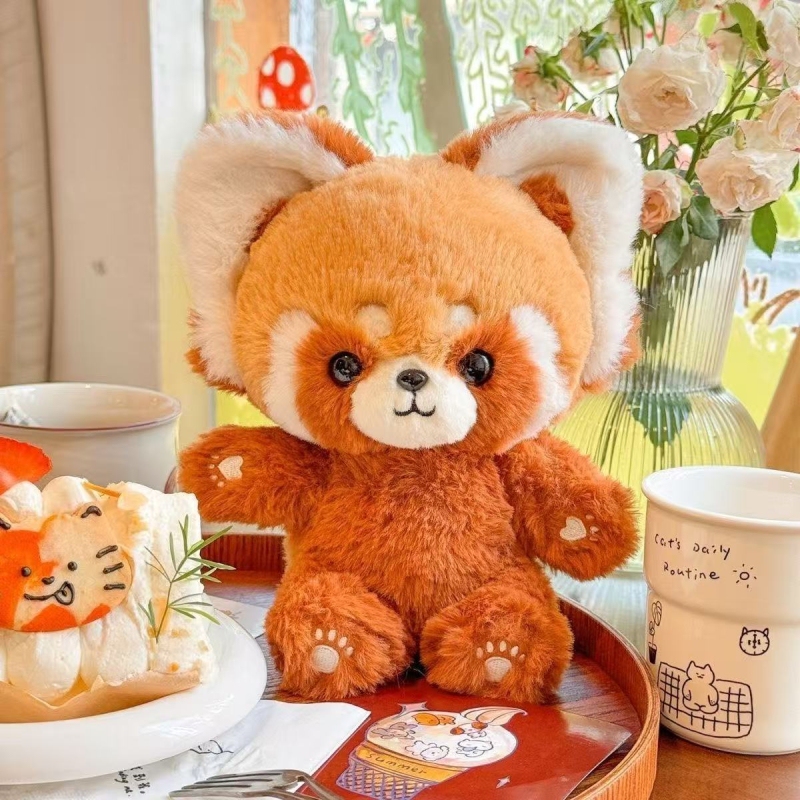 New Skeleton Raccoon Toy Doll, Soothing and Healing Panda Plush Pillow, Children's Birthday Gift Doll